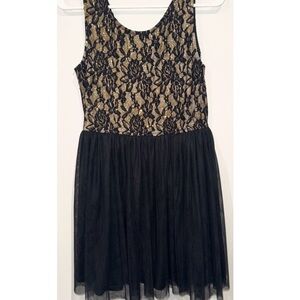 Women's Black & Gold Dress Size Large Brand Rue 21